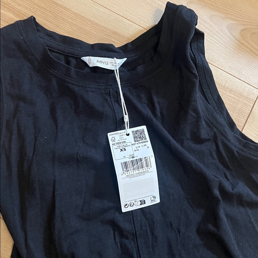 Mango Classic and Casual Black Dress